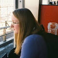 Heather at the Empire State Building