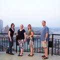 Lyndsay, Heather, Erin, and Matthew overlooking Pittsburgh