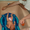 Abigail's First Bath