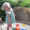 Abigail in the sandbox