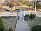 Abigail and Heather taking a walk
