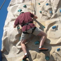 Climbing the wall!