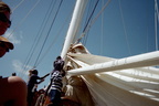 Sailing to Tobago Cays