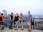 Lyndsay, Heather, Erin, and Matthew overlooking Pittsburgh