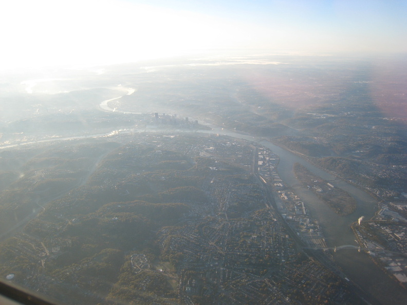 Pittsburgh from the airplane
