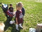 Abigail's first soccer game