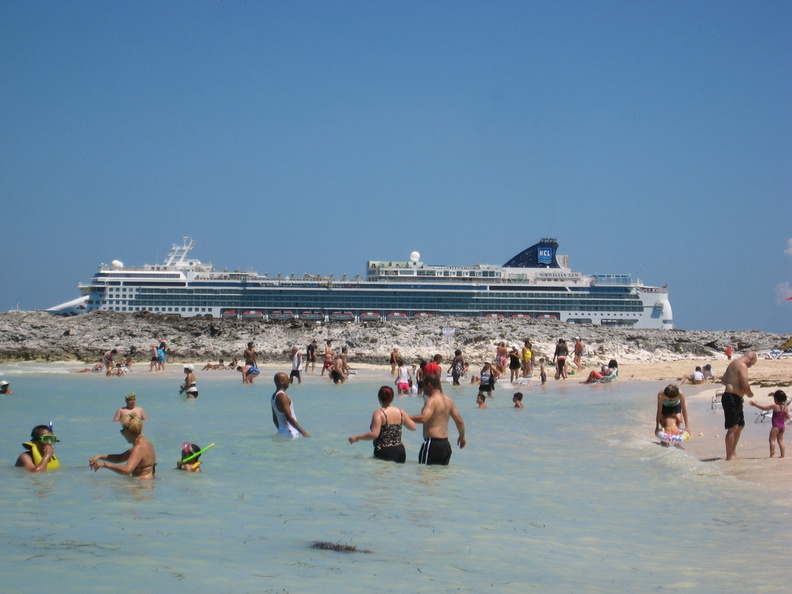 Our ship from the beach