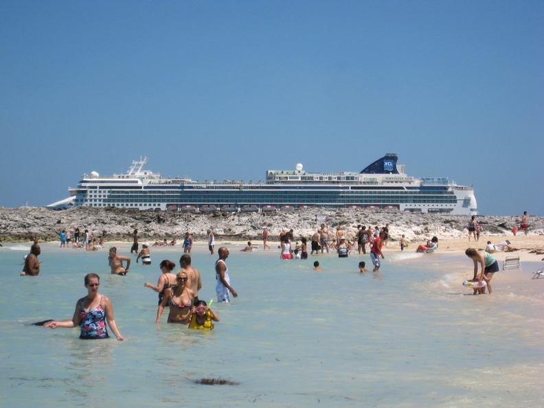 Our ship from the beach